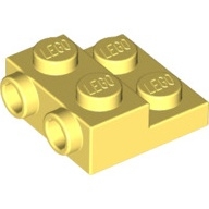 Lego auto konzola (nosič) pro nárazník 2x2x2/3, světle žlutá jasná (6296521)